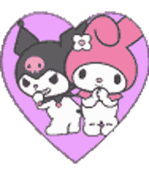 Gif animé coeur lapins